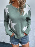 Star-Patterned Pullover Sweater GZYF-1061