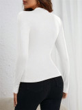 Long Sleeve Ruched T Shirt GZYF-1126