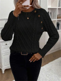 Drop-Shoulder Sleeve Knits Sweater GZYF-1053