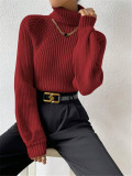 High Collar Knits Pullover Sweater GZYF-1023