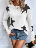 Star-Patterned Pullover Sweater GZYF-1061