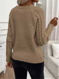 Drop-Shoulder Sleeve Knits Sweater GZYF-1053