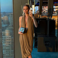 Irregular Ruched Backless Maxi Dress GZJQ-K25D82819