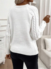 Drop-Shoulder Sleeve Knits Sweater GZYF-1053