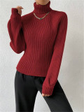 High Collar Knits Pullover Sweater GZYF-1023
