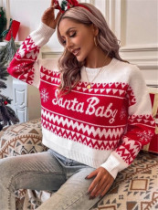 Round-Neck Knit Pullover Christmas Sweater GZYF-1031