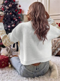 Round-Neck Knit Pullover Christmas Sweater GZYF-1031
