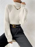 High Collar Knits Pullover Sweater GZYF-1023