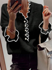 Pearl Button Sweater Pullover GZYF-1113