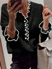 Pearl Button Sweater Pullover GZYF-1113