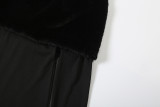 Fur Patchwork Skinny Jumpsuit GZJQ-K25Q83893