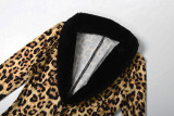 V Neck Fur Patchwork Jumpsuit GZJQ-K25Q84416