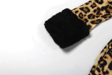 V Neck Fur Patchwork Jumpsuit GZJQ-K25Q84416