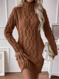 Long Sleeve Knits Midi Dress GZYF-1099