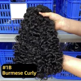 Human Hair Double-Ply Braided Hair Bundle Wig JFDX-97507