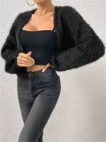 Solid Color Long Sleeve Knits Cardigan GZYF-1077