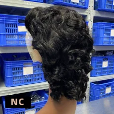 Human Hair Bouncy Loose Wig JFDX-48253