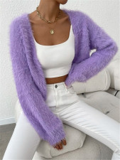 Solid Color Long Sleeve Knits Cardigan GZYF-1077