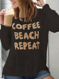 Letter Print Loose Knits Tops GZYF-1188