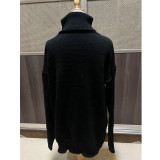 Solid Color Loose Knits Sweater Dress GZYF-1068