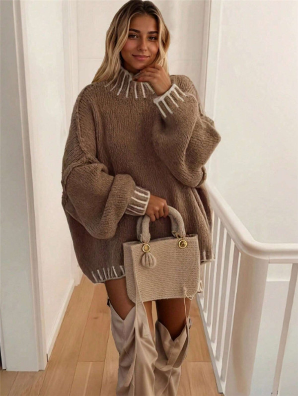 Loose Pullover Sweater GZYF-1109