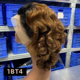 Human Hair Bouncy Loose Wig JFDX-48253