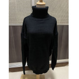 Solid Color Loose Knits Sweater Dress GZYF-1068
