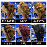 Human Hair Bouncy Loose Wig JFDX-48253