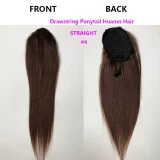 Human Hair Straight Drawstring Ponytail Wigs JKLS-31392