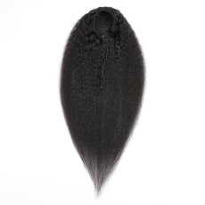 Human Hair Kinky Straight Drawstring Ponytail Hair JKLS-28983