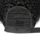 Human Hair Wrap Around Ponytail Kinky Straight Wigs JKLS-54909