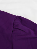 Plus Size Solid Color Lapel Maxi Dress HNIF-064