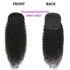 Huamn Hair Kinky Curly Drawstring Ponytail Wigs JKLS-45505