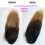 Human Hair Straight Drawstring Ponytail Wigs JKLS-31392