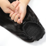 Human Hair Straight Drawstring Ponytail Wigs JKLS-31392