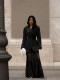 Solid Color Blazer Coat Mesh Skirt Suit SFY-789