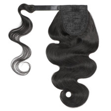 Human Hair Wrap Around Ponytail Body Wave Wigs JKLS-84132