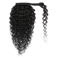 Wrap Around Ponytail Water Wave Human Hair Wigs JKLS-85088