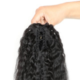 Human Hair Kinky Straight Ponytail JKLS-59549