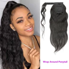 Wrap Around Ponytail Natural Wave Human Hair JKLS-46984