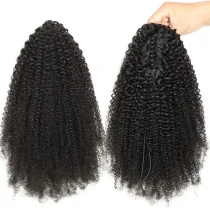 Human Hair curly Ponytail Hair Wig JKLS-85373