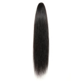 Straight Human Hair Ponytail Clip Wigs JKLS-30841