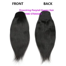 Huamn Hair Straight Drawstring Ponytail JKLS-48095