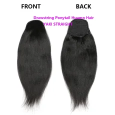 Huamn Hair Straight Drawstring Ponytail JKLS-48095