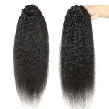 Human Hair Kinky Straight Ponytail JKLS-59549