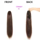 Straight Human Hair Ponytail Clip Wigs JKLS-30841