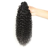 Human Hair Clip-On Ponytail Wig JKLS-55547