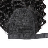 Wrap Around Ponytail Water Wave Human Hair Wigs JKLS-85088