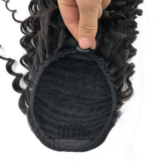 Huamn Hair DEEP WAVE Drawstring Ponytail Wigs JKLS-44095