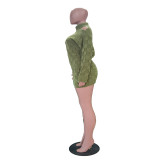 Casual Plaid Knits Two Piece Skirts Set TR-1353